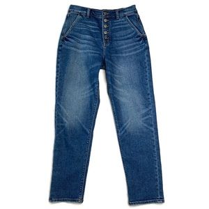 AMERICAN EAGLE Stretch Button Fly Mom Jeans